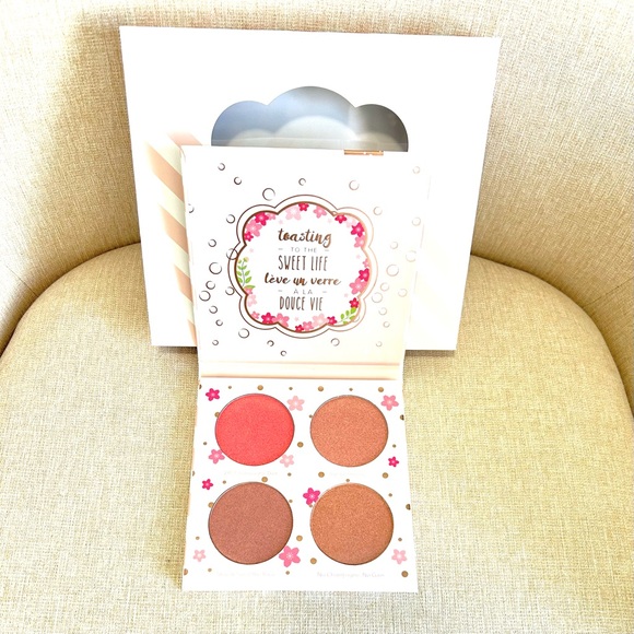 Women's Beauty Bakerie Cotton Candy Champagne Blushligher Palette 0.17ozx4 NWT - Picture 4 of 6